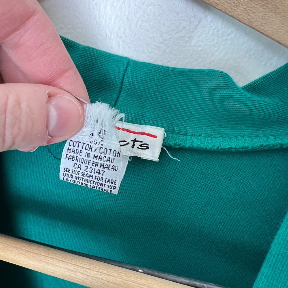Talbots Vintage Cotton Cardigan Bundle Pink Green Gold Crest Button Front Medium - Picture 7 of 11